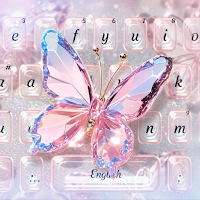 Butterfly Theme: Pink Keyboard