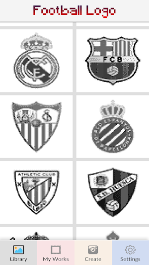 Football Logo Coloring byNumber-Soccer League Logo Screenshot 2