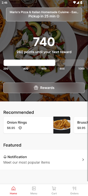 Mario's Pizza Homemade Cuisine Screenshot 0