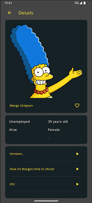 Springfield Character Explorer Screenshot 2