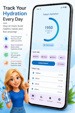 HydroTrack – Water Reminder Screenshot 1