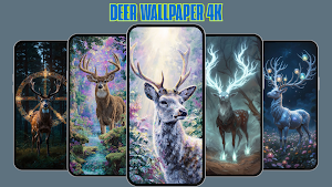 Aesthetic Deer Wallpaper 4K HD Screenshot 0