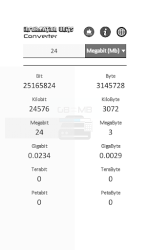 Information Units Converter Screenshot 2