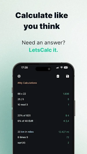 LetsCalc: Note & Calculator Screenshot 0