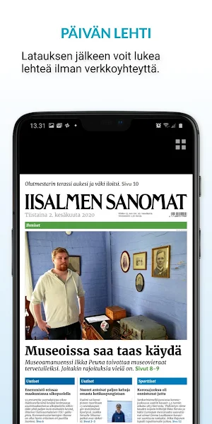 Iisalmen Sanomat Screenshot 2