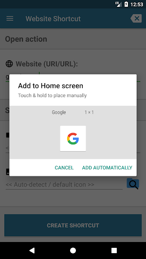 Website Shortcut Screenshot 2