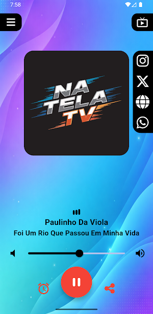 Na tela TV e Rádio Screenshot 0