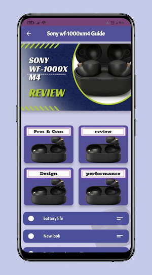Sony WF-1000XM4 Earbuds Guide Screenshot 2