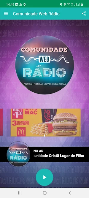 Comunidade Web Rádio Screenshot 1