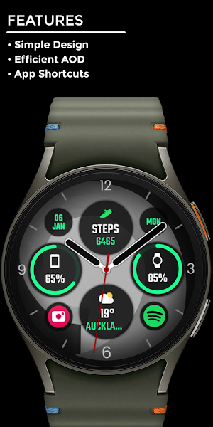 Night 80 - watch face Screenshot 1