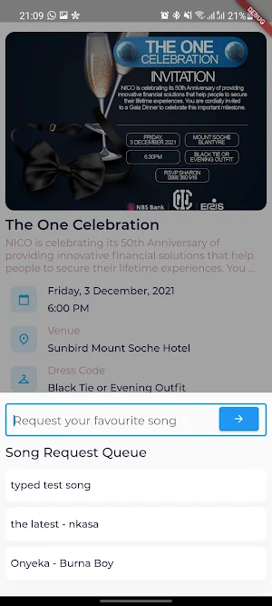 NICO Events Screenshot 3