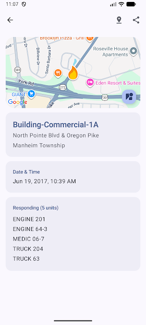 Lancaster County Incidents Screenshot 2