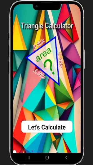 Heron's Formula Triangle Calc. Screenshot 0