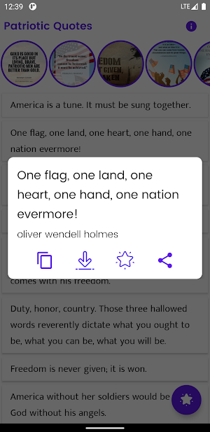 Patriotic Quotes and Sayings Screenshot 0