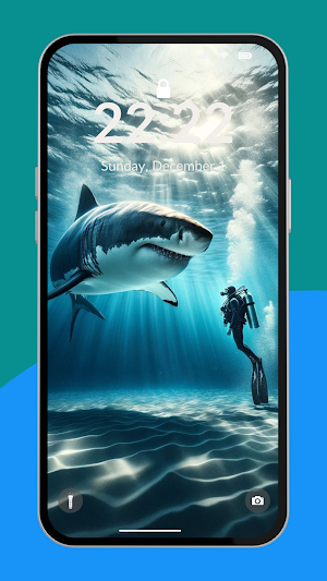 Shark Aesthetic Wallpaper 4K Screenshot 3