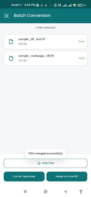 Convert Tiff to Pdf Screenshot 0