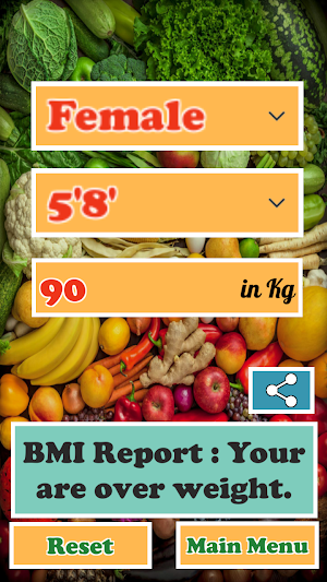 Body & Calories Calculator Screenshot 2