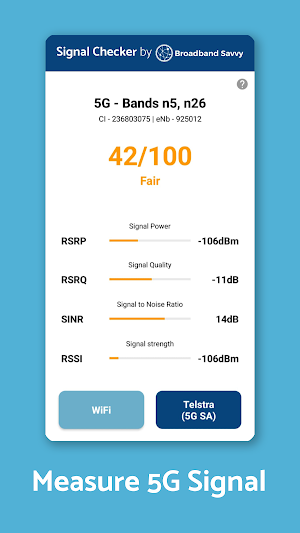 Signal Test - 5G, 4G, WiFi Screenshot 0