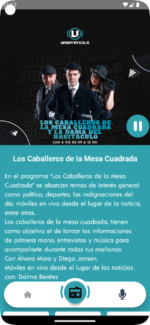 Radio Urbana FM. Screenshot 3