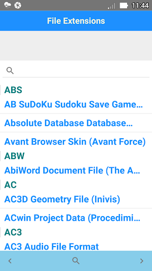 File Extensions Screenshot 1