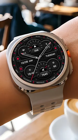 Black Slightly Red ZKin Watch Screenshot 0