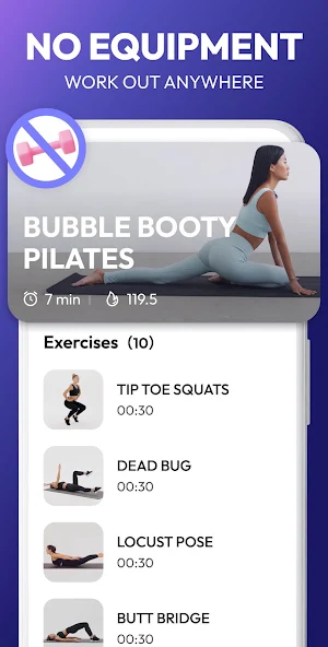 Pilates Workout at Home Screenshot 2