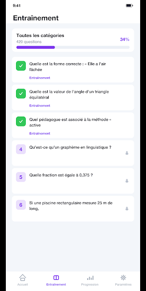CRPE Concours QCM 2026 Screenshot 1
