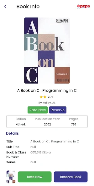 PCPS eLibrary Screenshot 1