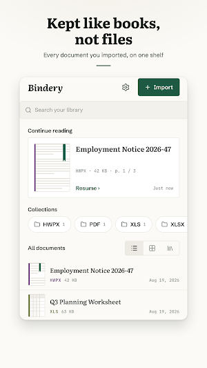 Bindery - Office & PDF Viewer Screenshot 0
