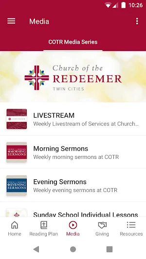 Church of the Redeemer App Screenshot 1