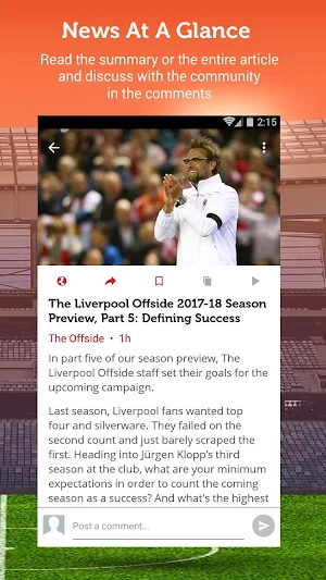 Sportfusion - Unofficial News for Liverpool Screenshot 3