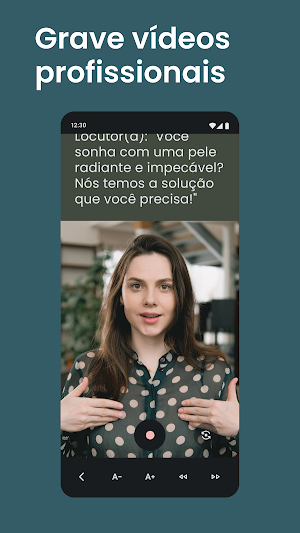 Teleprompter para vídeo com IA Screenshot 0