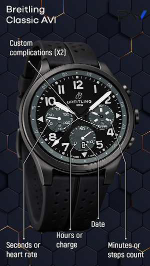 Breitling ClassicAVI WatchFace Screenshot 3