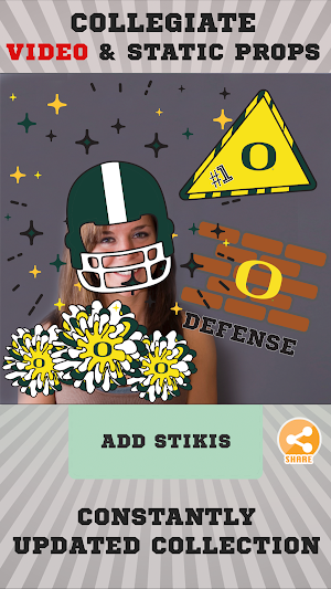 Oregon Ducks Animated Selfie Stickers Screenshot 1