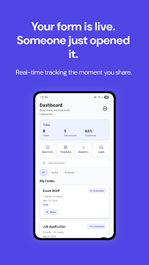 LeadForm: Form Link Tracker Screenshot 1
