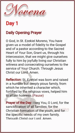 Saint Ezekiel Moreno Devotion Screenshot 2