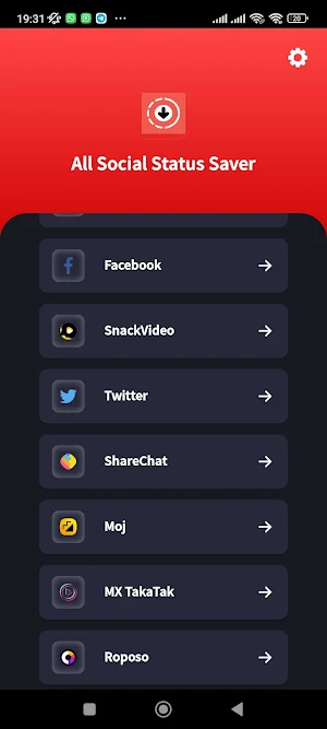 All Social Status Saver Screenshot 1