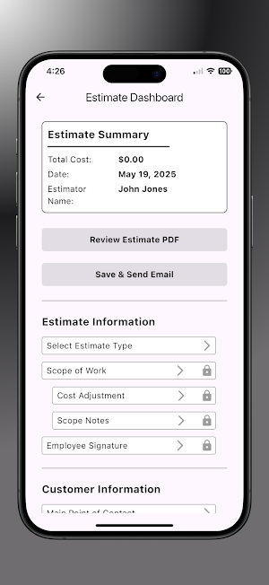 Restoration Estimator Screenshot 1