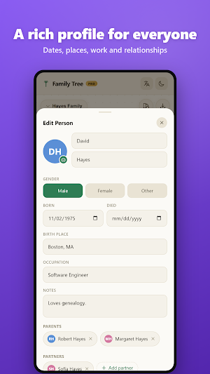 Family Tree Builder Screenshot 2