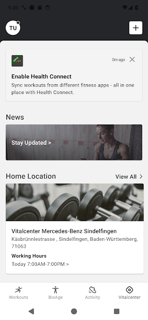 Vitalcenter Sindelfingen Screenshot 2