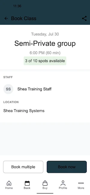Shea Training Systems Screenshot 2