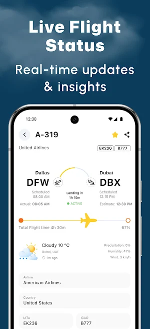 Flight Tracker Live & AI Radar Screenshot 1