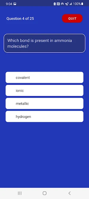 Chemistry Past Questions Screenshot 0