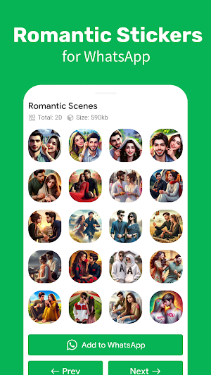 Romantic Stickers - WASticker Screenshot 3