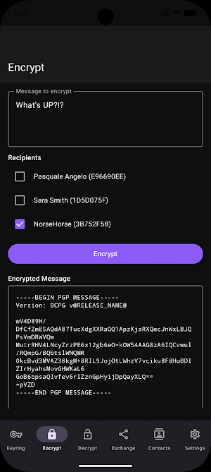 PGPony: PGP Encryption Keys Screenshot 1