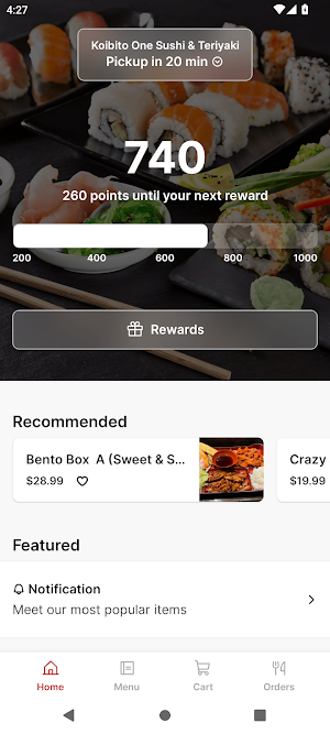 Koibito One Sushi & Teriyaki Screenshot 0
