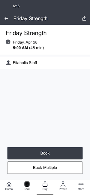 Fitaholic Fitness Screenshot 2