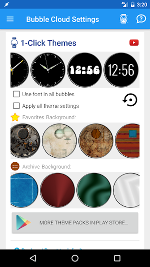Elegant watch face pack 4 for Bubble Clouds Screenshot 3