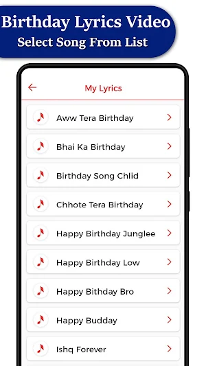 My Photo Birthday Lyrical Vide Screenshot 1