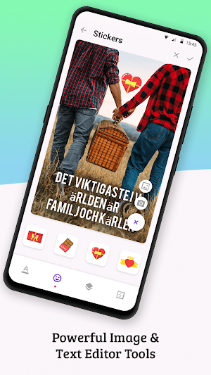 Write Swedish Text on photo Screenshot 1